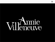 Tablet Screenshot of annievilleneuve.com